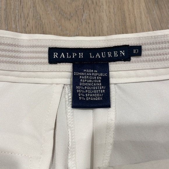 RALPH LAUREN women’s white Blue pinstripe Tennis shorts Preppy Golf Coastal - Picture 3 of 13